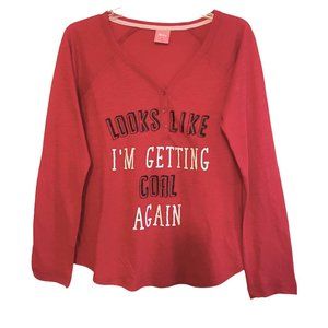 Jenni by Jennifer Moore Graphic Lounge/Pajama Top MEDIUM (892)